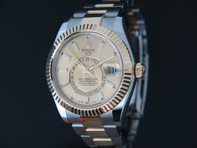 Rolex Sky-Dweller Gold/Steel Champagne
