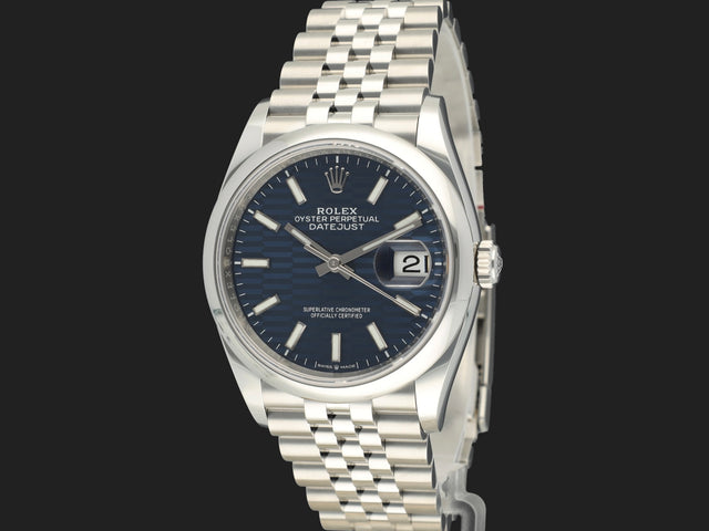 Rolex Datejust Blue Motif Dial 126200 NEW