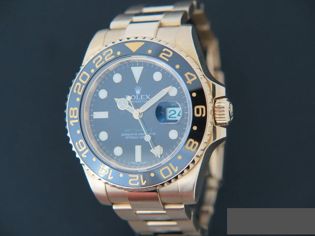 Rolex GMT-Master II Yellow Gold Black Dial