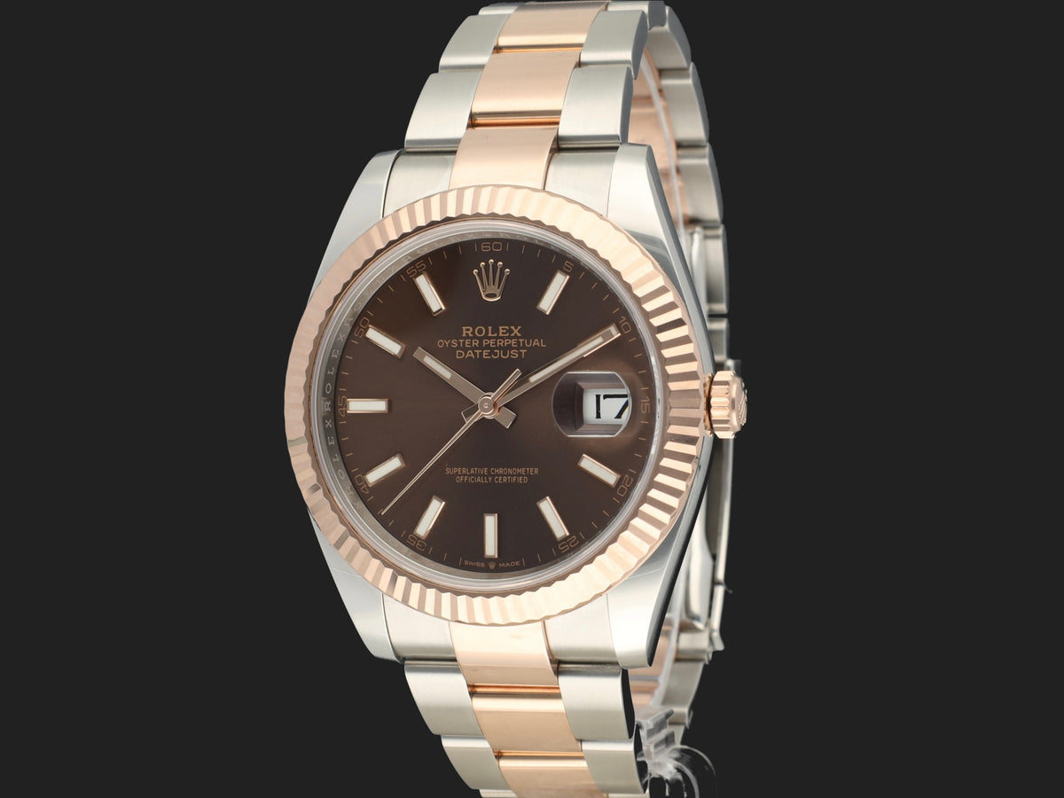 Rolex Datejust 41 Everose/Steel Choco Dial 126331 (1)
