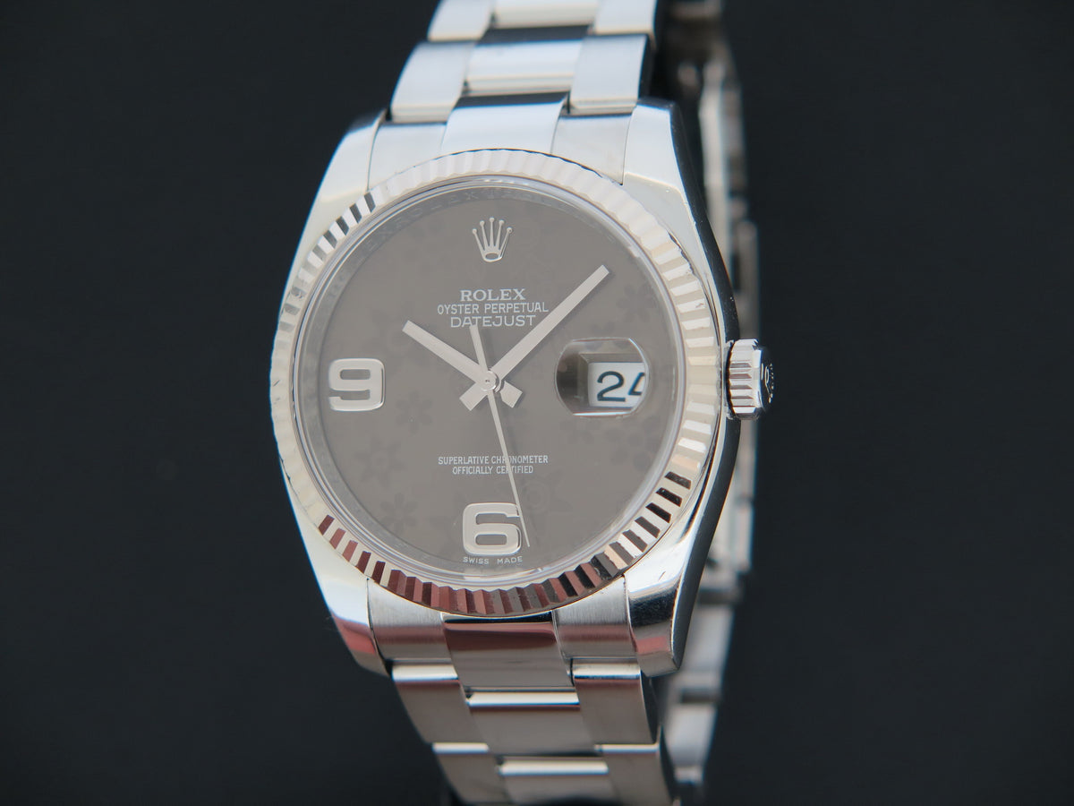Rolex Datejust Bronze Flower Dial 116234 (1)