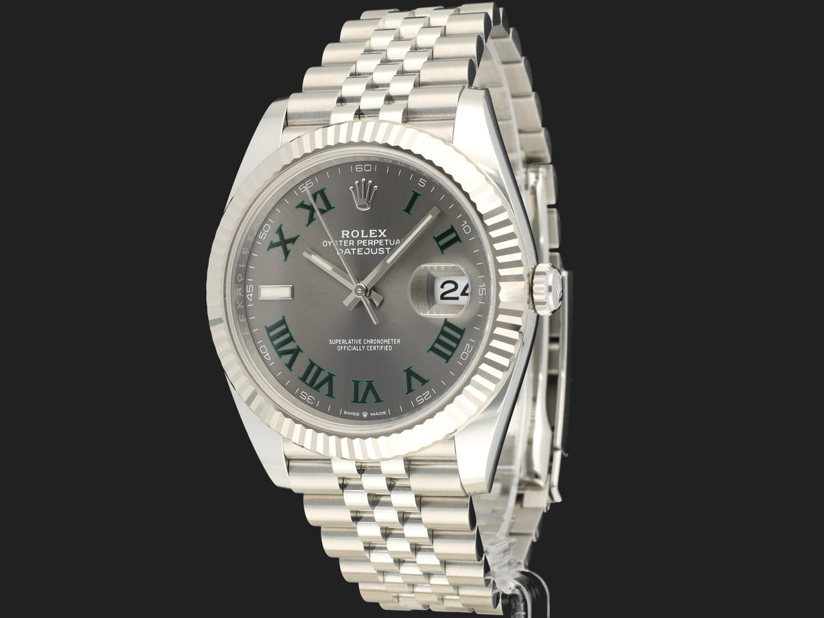 Rolex Datejust 41 Slate Roman Dial 126334 NEW (1)