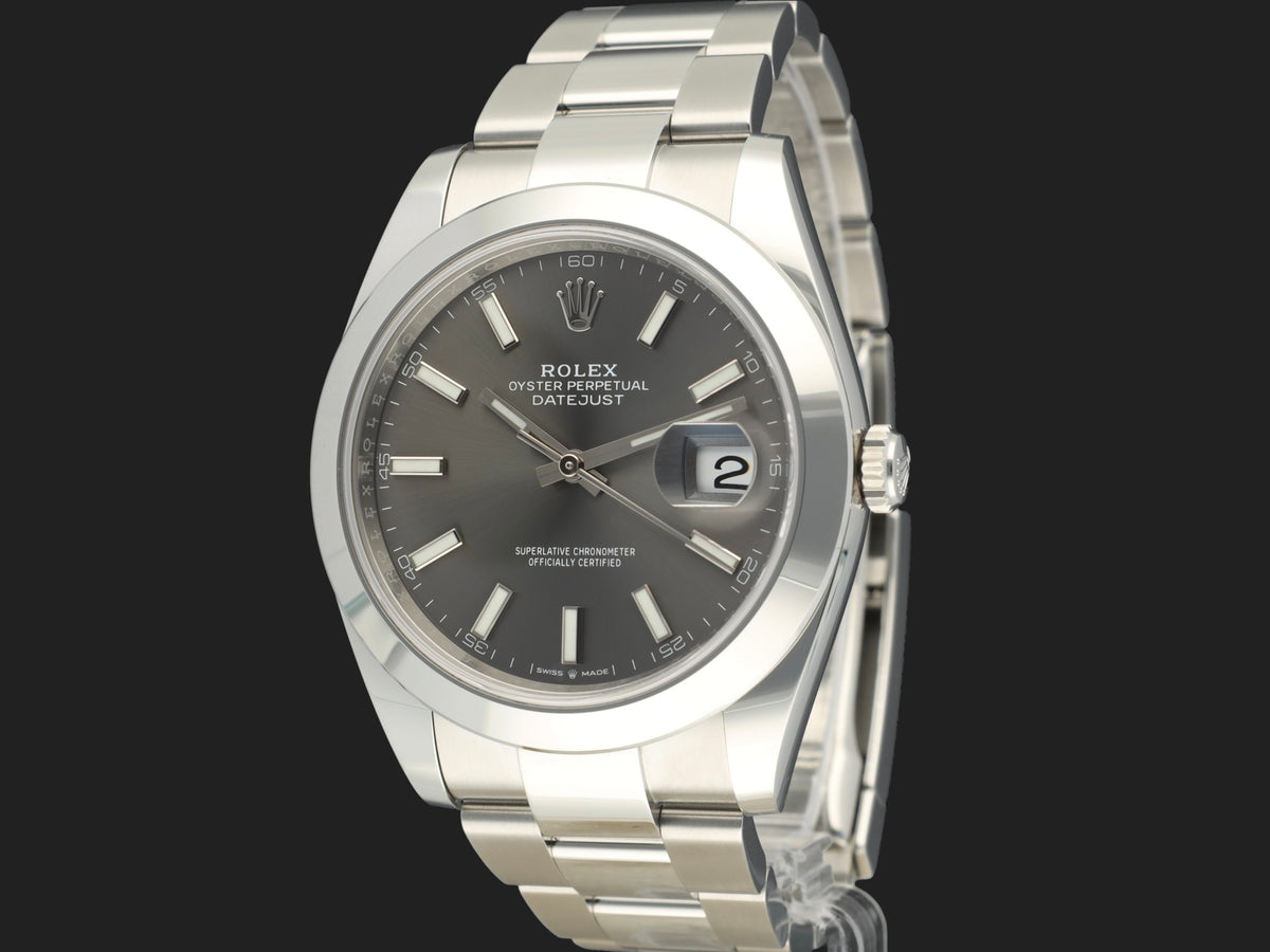Rolex Datejust 41 Slate Dial 126300 99% NEW (1)