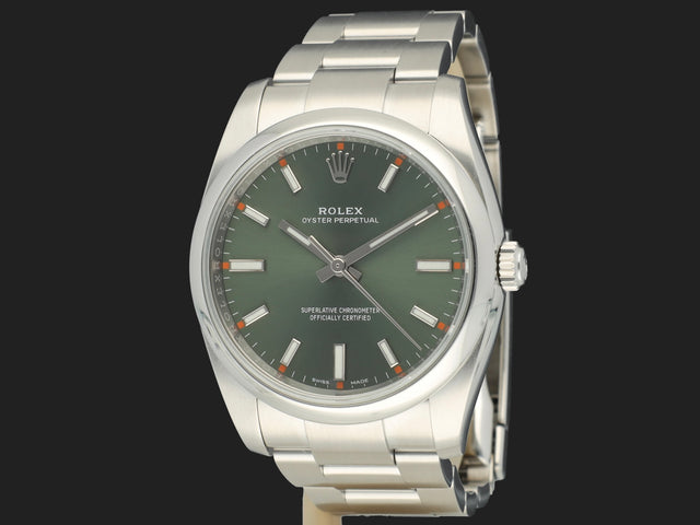 Rolex Oyster Perpetual 34 Olive Dial 114200
