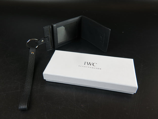 IWC Luggage Tag Black Leather