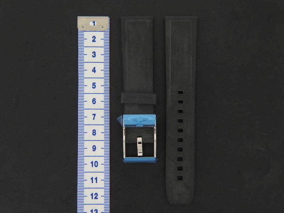 Breitling New Rubber strap 20-18 + Breitling Clasp (1)