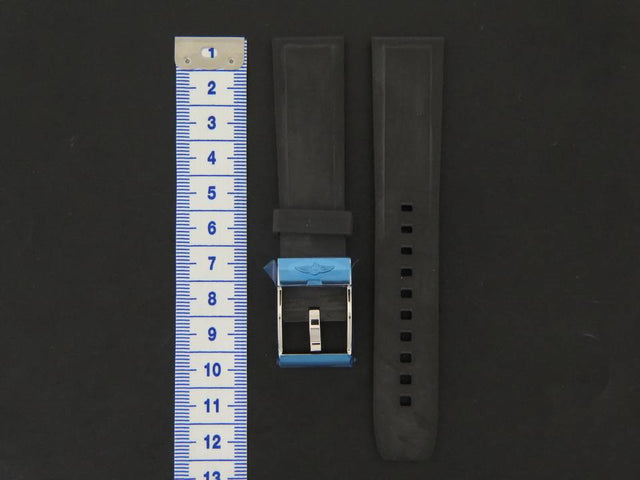 Breitling New Rubber strap 20-18 + Breitling Clasp