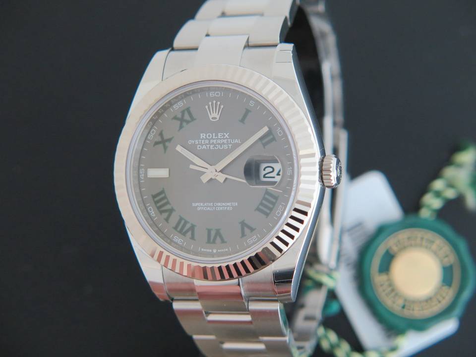 Rolex Datejust 41 Slate Roman Dial 126334  NEW (1)