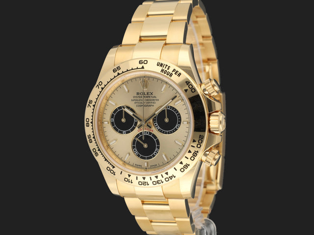 Rolex Daytona Yellow Gold Champagne Dial Partial stickers