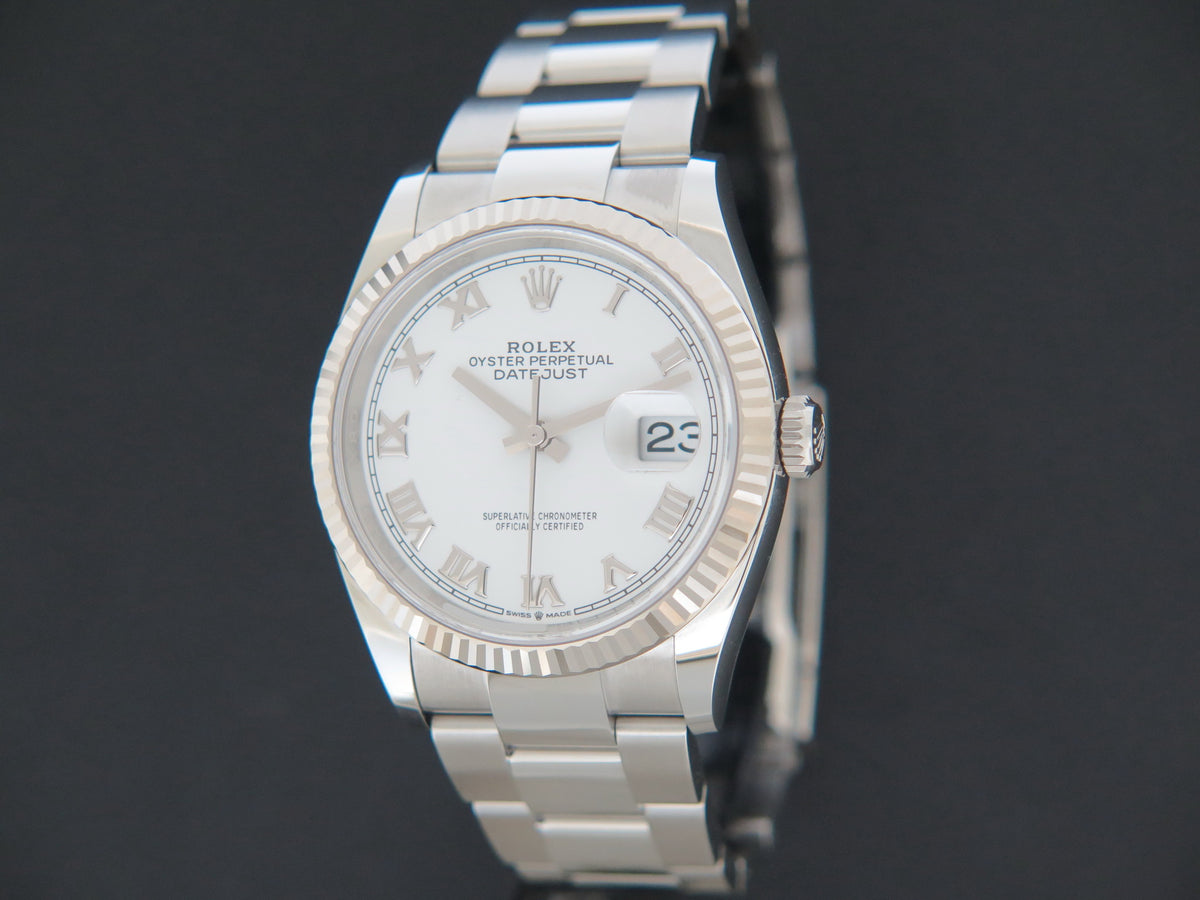 Rolex Datejust White Roman Dial 126234 NEW (1)