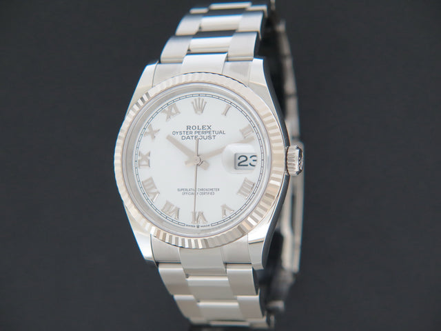 Rolex Datejust White Roman Dial NEW