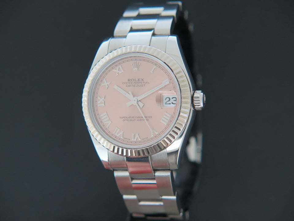 Rolex Datejust 31 Pink Roman Dial 178274 (1)