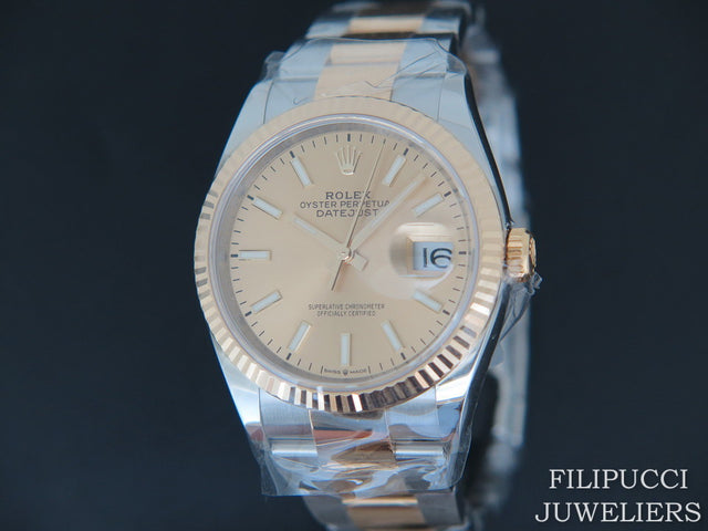 Rolex Datejust Gold/Steel Champagne Dial NEW 2020