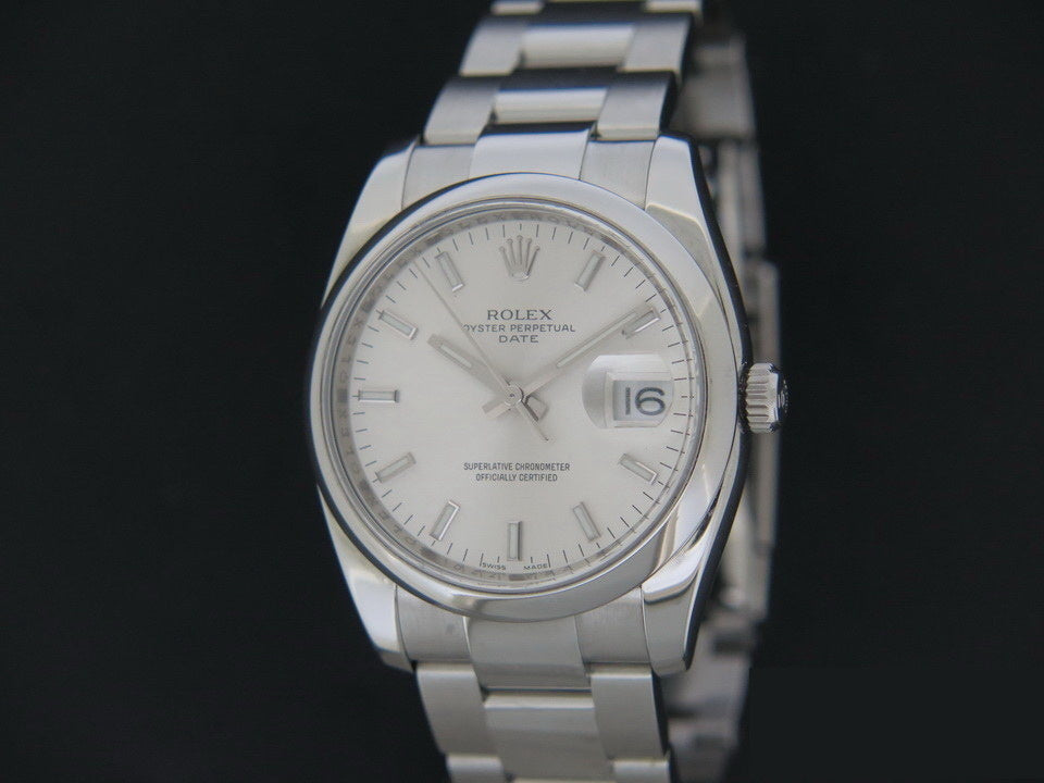 Rolex Date Silver Dial 115200     (1)
