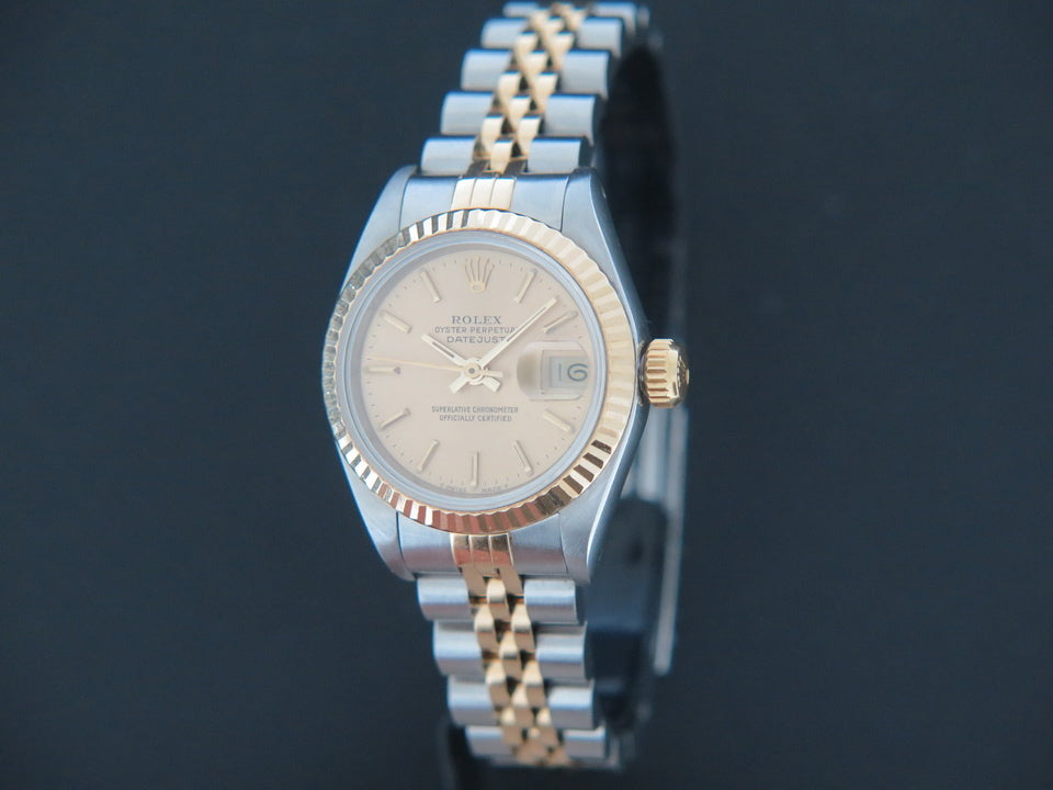 Rolex Datejust Lady Gold/Steel Champagne Dial 69173  79250bm (1)