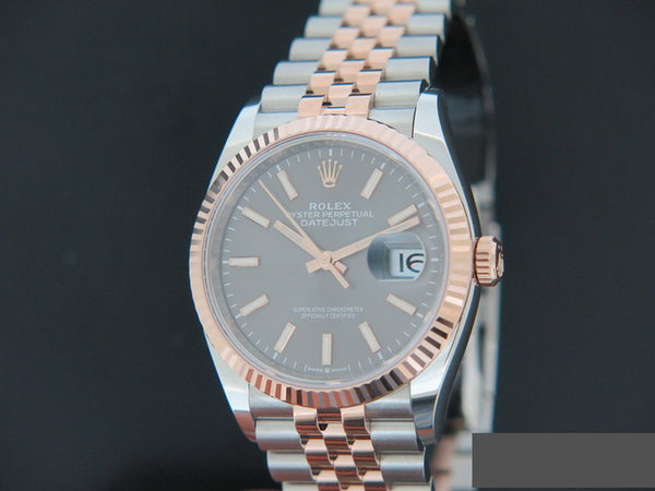 Rolex Datejust Everose/Steel Dark Rhodium Dial
