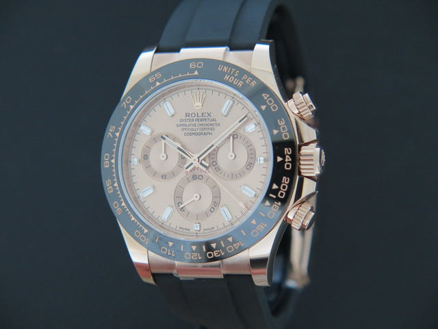 Rolex Daytona Everose Sundust Diamond Dial NEW