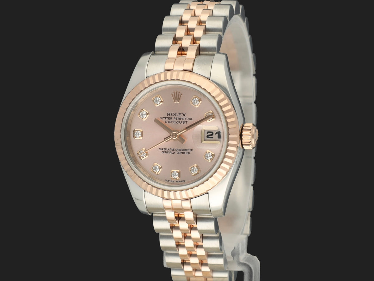 Rolex Lady-Datejust 26 Everose/Steel Pink Diamond Dial 179171 (1)