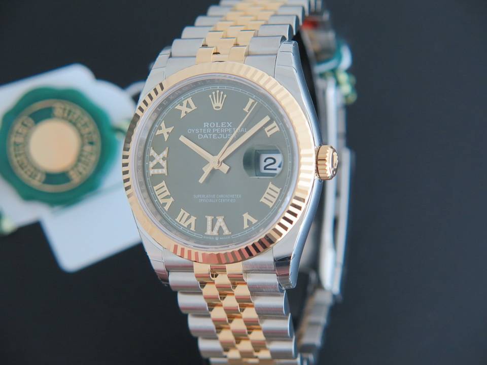 Rolex Datejust NEW 126233 Green Diamond dial (1)
