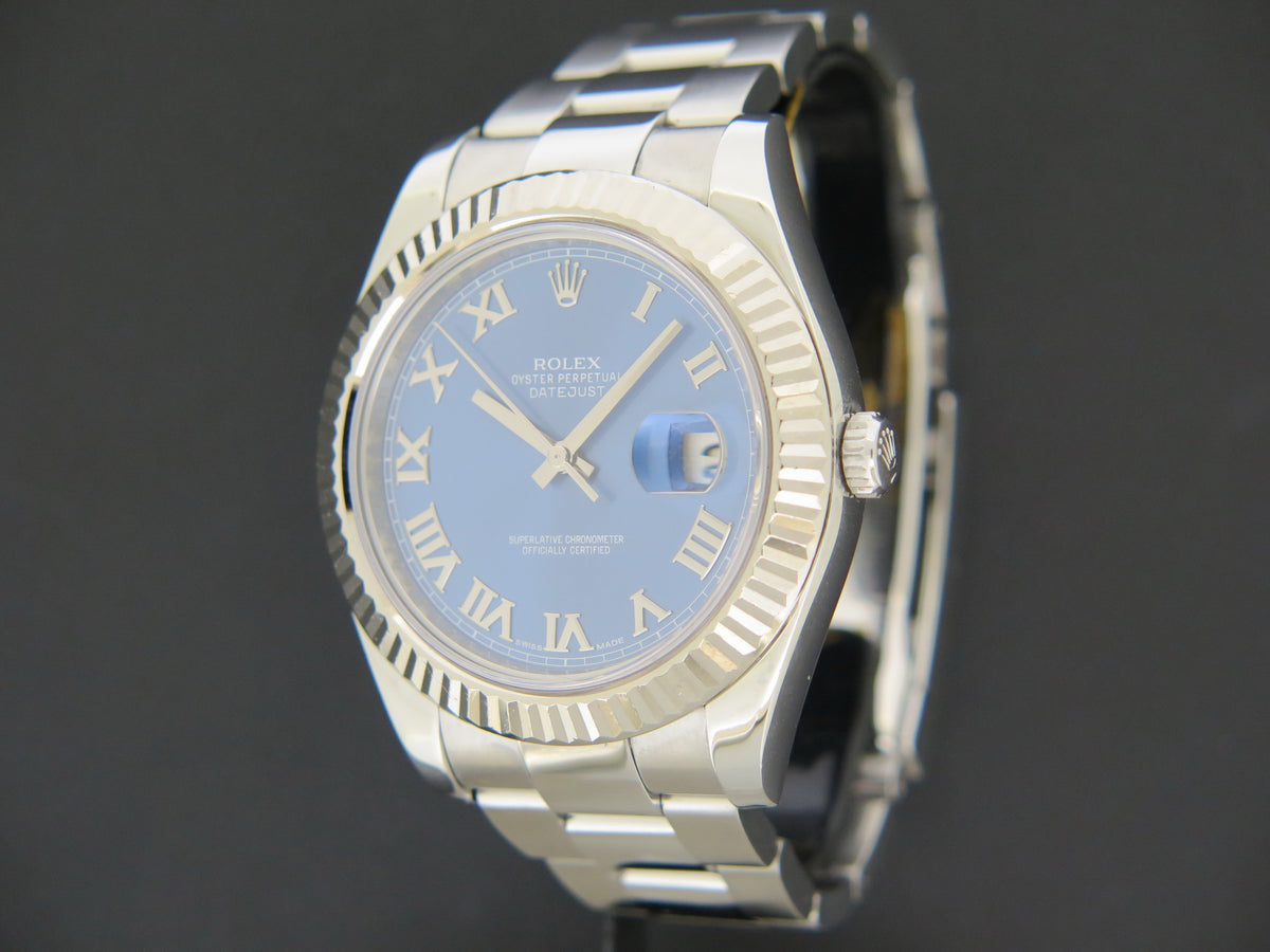 Rolex Datejust II Azzurro Dial 116334   (1)