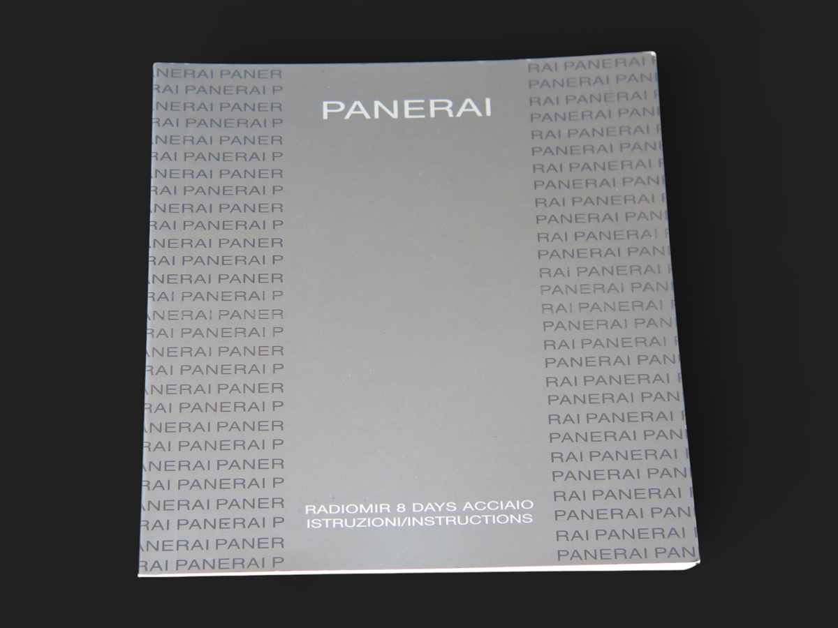 Panerai Radiomir 8 Days Steel Instructions Booklet (1)