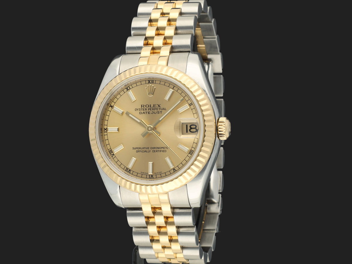 Rolex Datejust 31 Gold/Steel Champagne Dial 178273 (1)