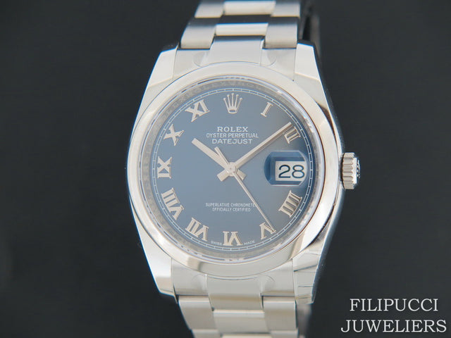 Rolex Datejust Blue Roman Dial NEW