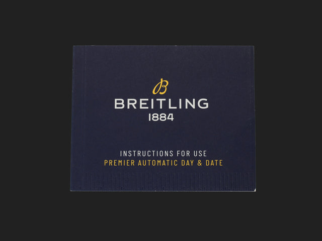 Breitling Instructions for use Premier Automatic Day & Date Booklet