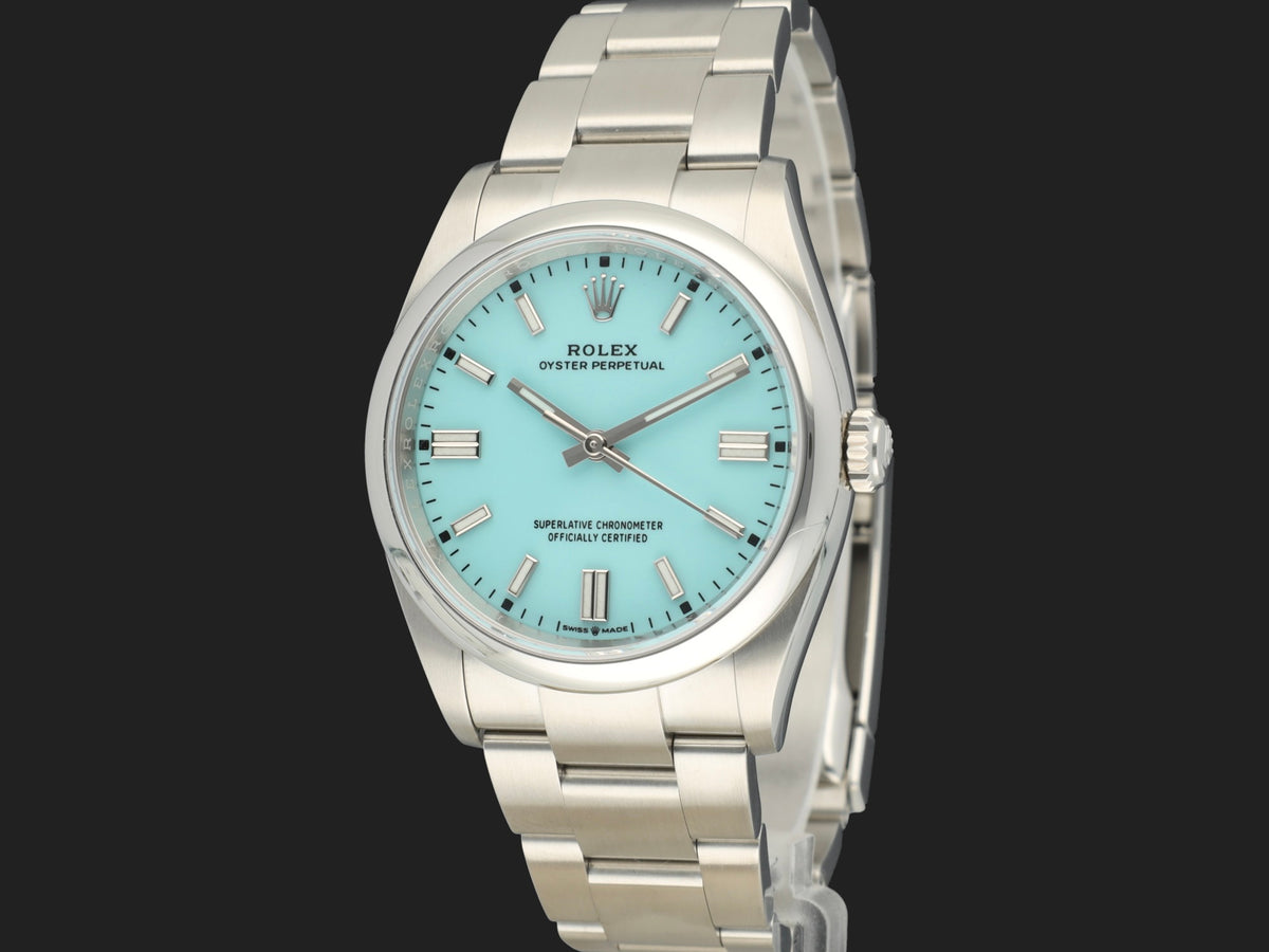 Rolex Oyster Perpetual 36 Turquoise Dial 126000 (1)