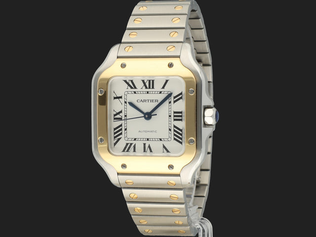 Cartier Santos Medium Gold/Steel Roman Dial
