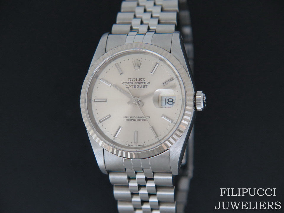 Rolex Datejust Silver Dial 16234  (1)