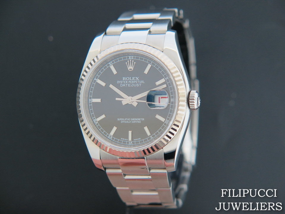 Rolex Datejust  Black Dial 116234   (1)