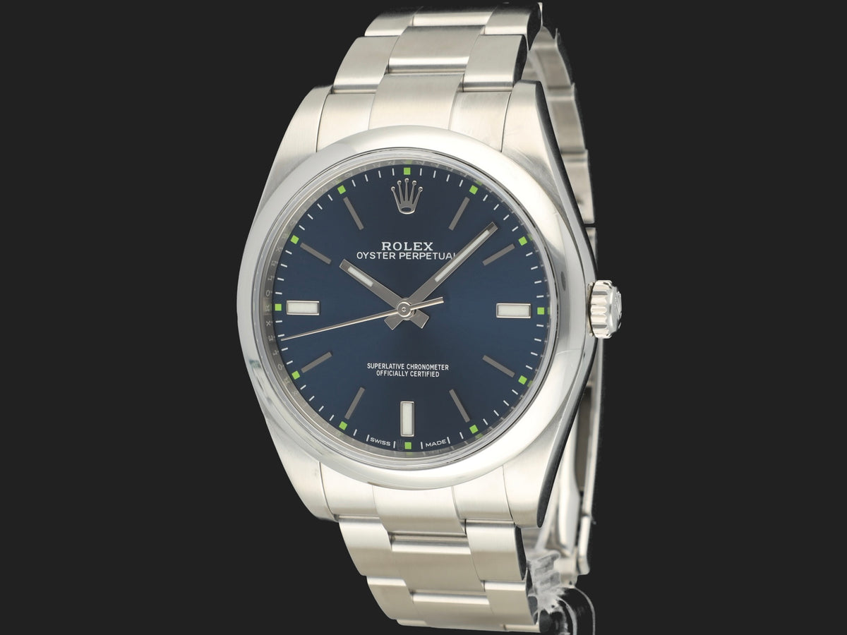 Rolex Oyster Perpetual 39 Blue Dial 114300 (1)