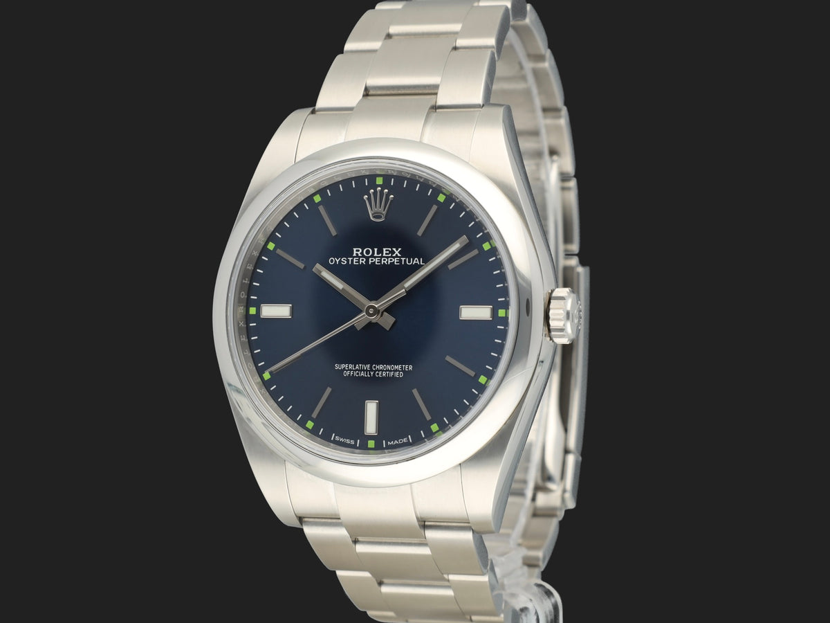 Rolex Oyster Perpetual 39 Blue Dial 114300  (1)
