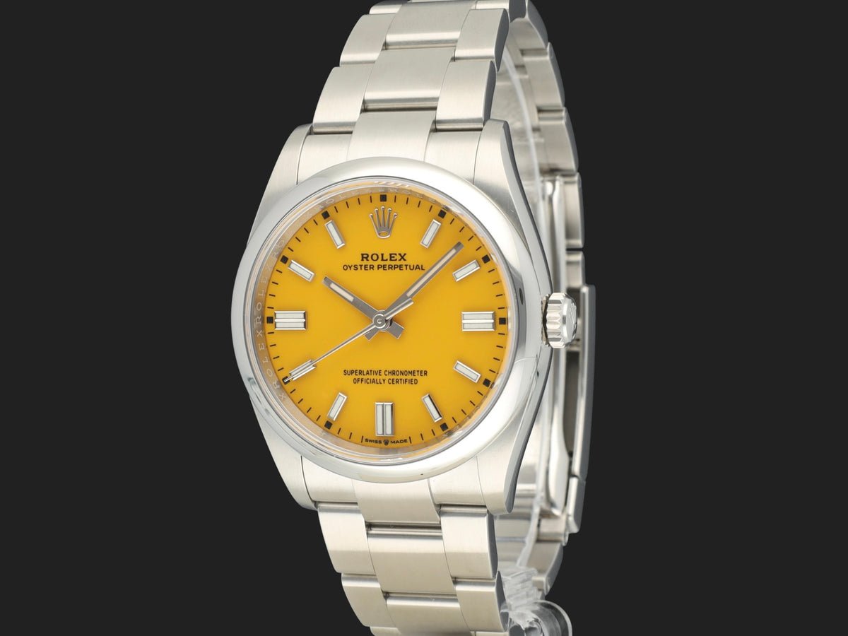 Rolex Oyster Perpetual 36 Yellow Dial 126000 (1)
