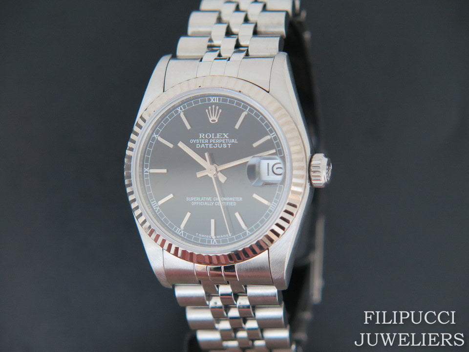 Rolex Datejust Black Dial 68274 (1)
