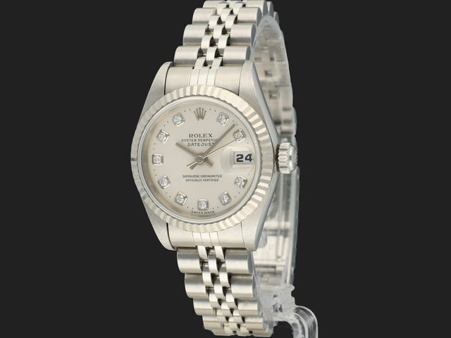 Rolex Lady Datejust Silver Diamond Dial