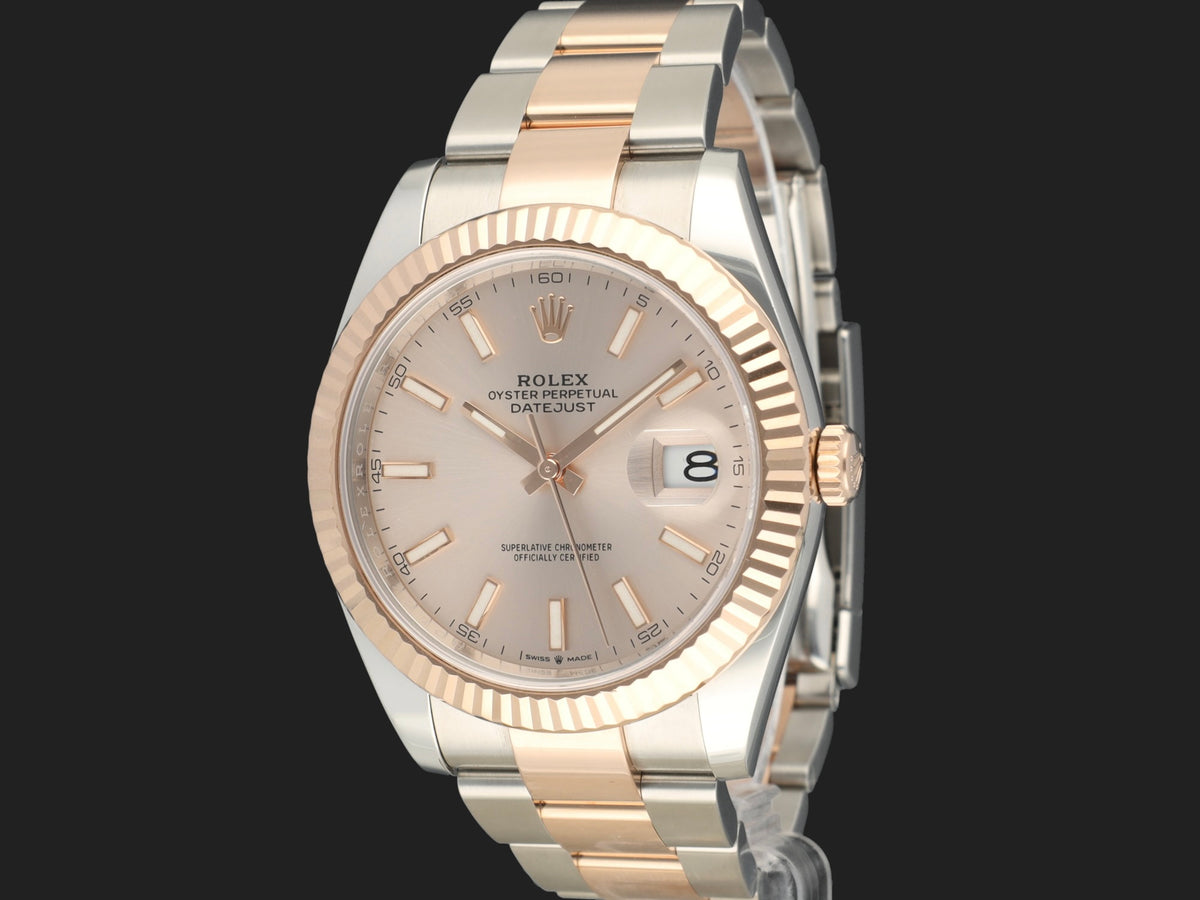 Rolex Datejust 41 Everose/Steel Sundust Dial 126331 (1)