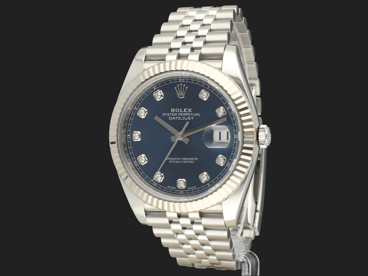 Rolex Datejust 41 Blue Diamond Dial 126334 (1)