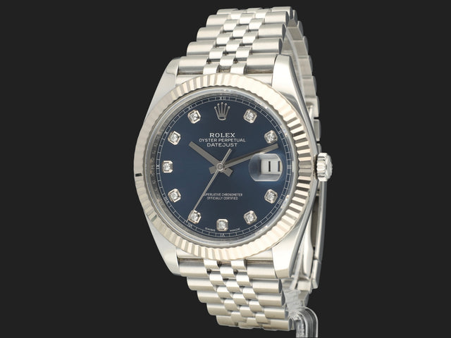 Rolex Datejust 41 Blue Diamond Dial