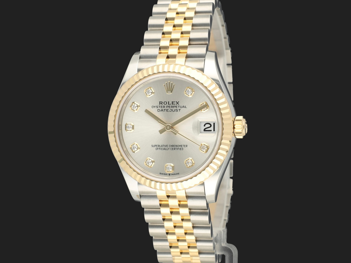 Rolex Datejust 31 Gold/Steel Silver Diamond Dial 278273 NEW 278273 (1)