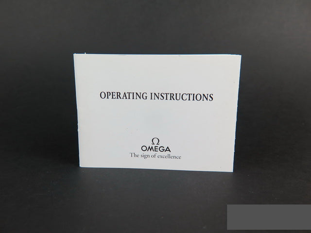 Omega Operating Instructions Cal. 1152