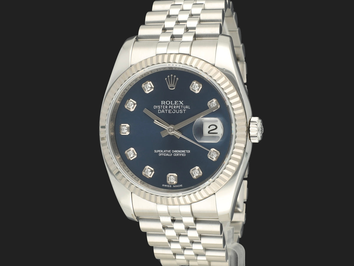 Rolex Datejust 36 Blue Diamond Dial 116234 (1)