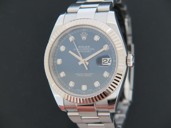 Rolex Datejust 41 Blue Diamond Dial