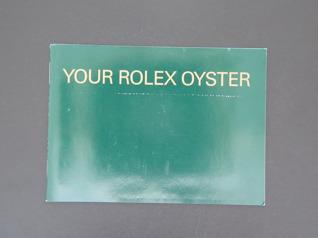 Rolex Oyster Booklet English