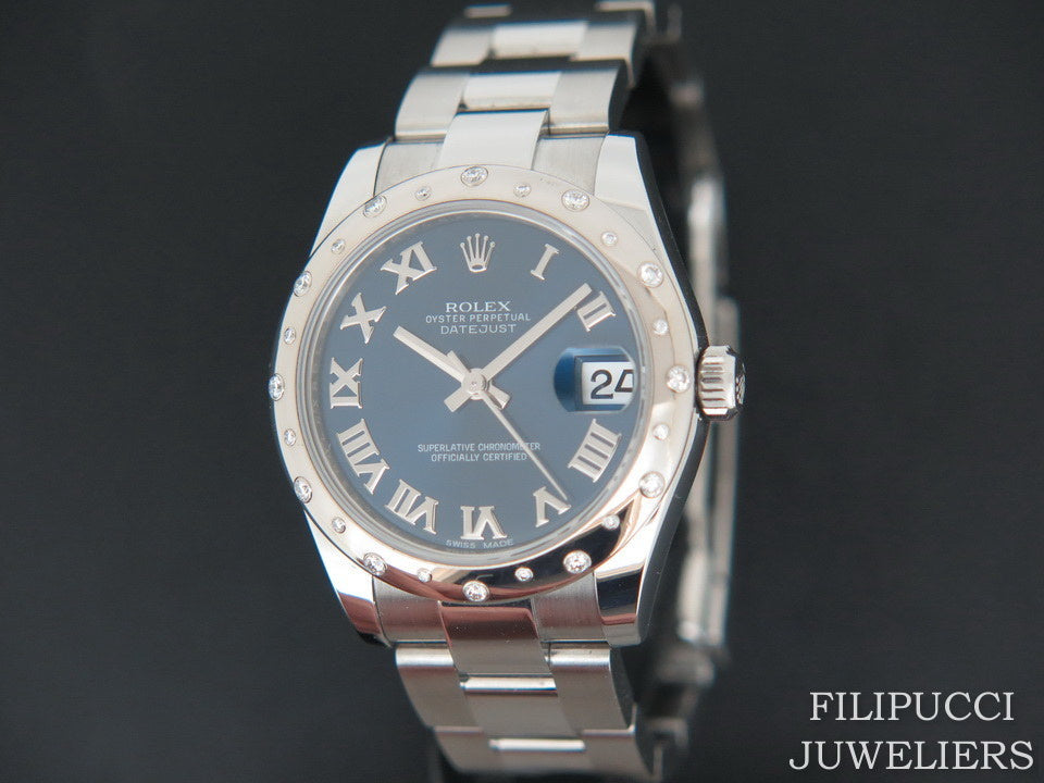 Rolex Datejust 31mm BombÃ© Diamonds Purple Dial 178344 (1)
