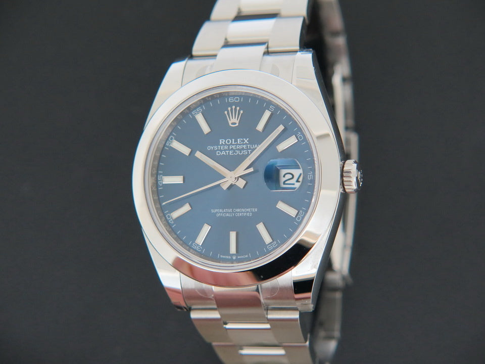 Rolex Datejust 41 Blue Dial 126300 99,9% NEW (1)
