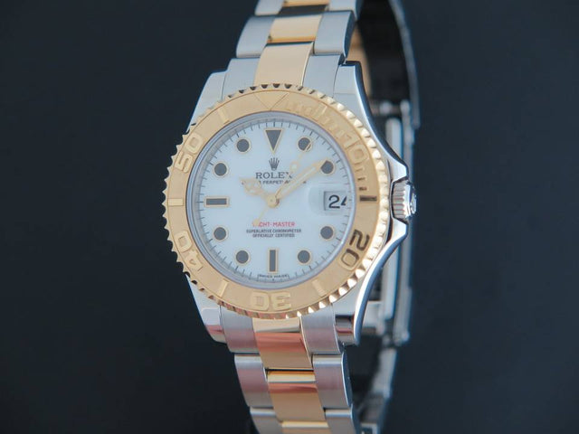 Rolex Yacht-Master Midsize Gold / Steel White Dial