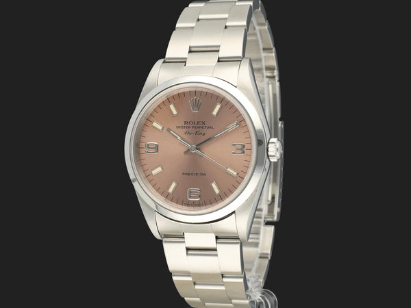 Rolex Air-King 34 Pink Dial K-Serial