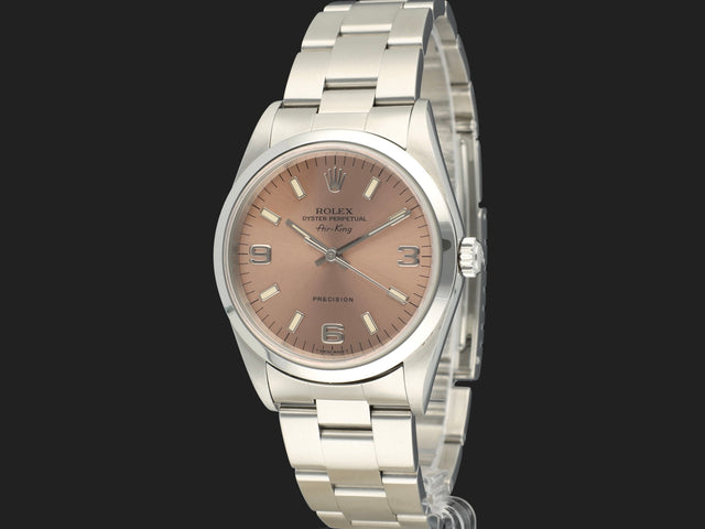 Rolex Air-King 34 Pink Dial K-Serial